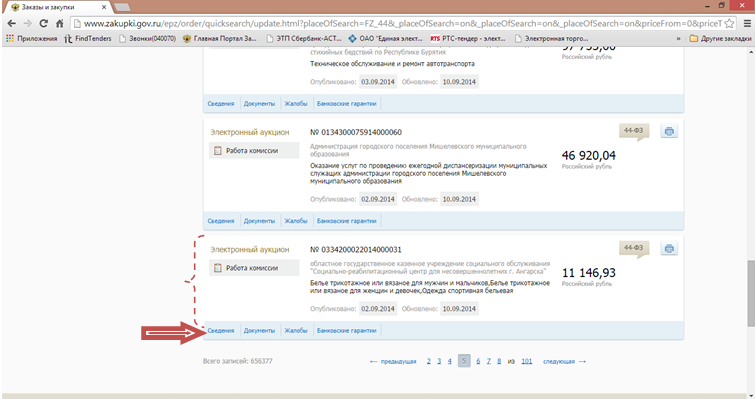 FindTenders.ru Электронный аукцион, скрин 4